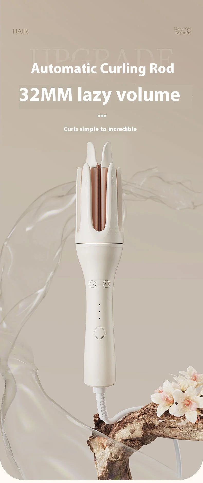 Fully Automatic Curling Iron 32Mm Automatic Rotating Ceramic Curling Iron Professional Curling Iron Curling Iron